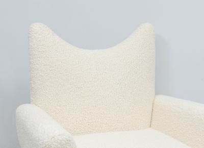 Custom Pair of Sculptural Mid Century Modern Style Lounge Chairs