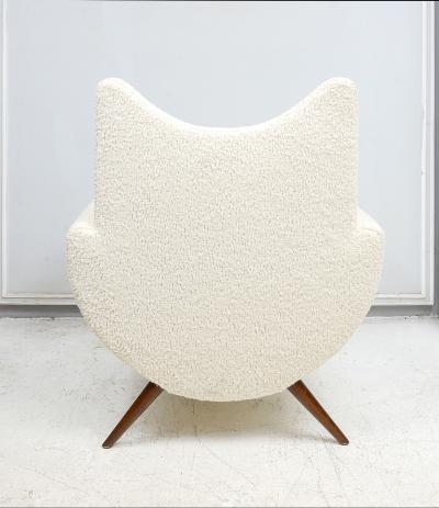 Custom Pair of Sculptural Mid Century Modern Style Lounge Chairs