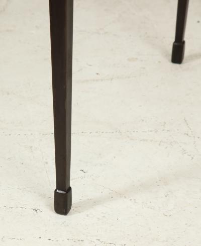 Custom Parchment Top Table with Iron Base