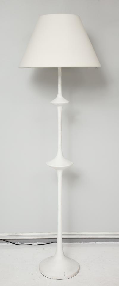 Custom Plaster Fixture Floor Lamp in the Giacometti Manner