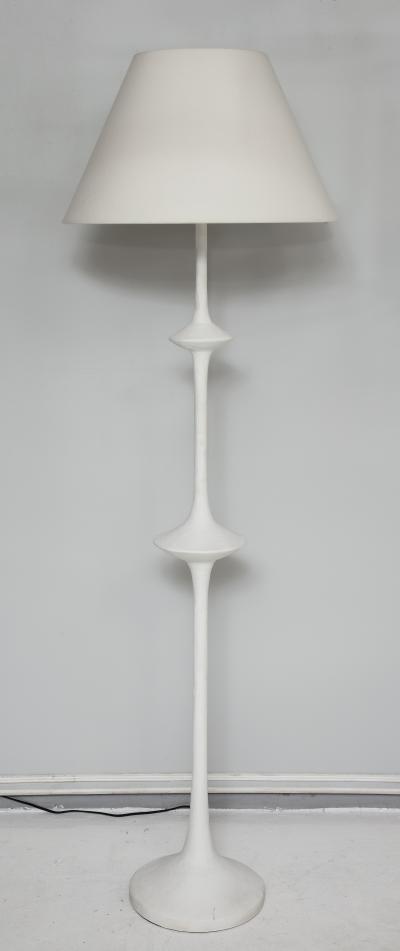 Custom Plaster Fixture Floor Lamp in the Giacometti Manner