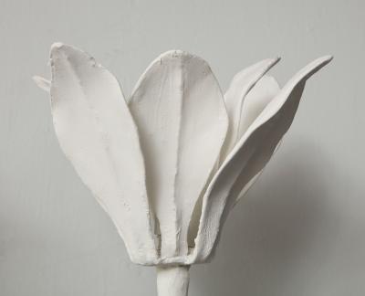 Custom Plaster Fleur Sconces