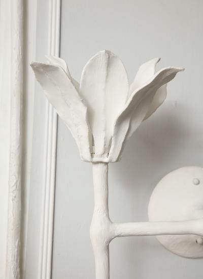 Custom Plaster Fleur Sconces