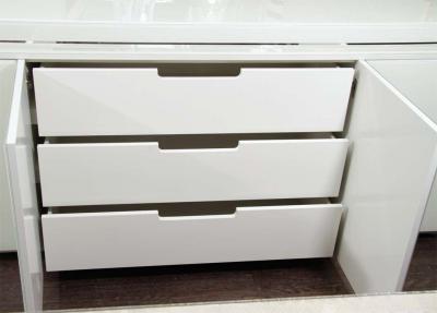 Custom Reverse Painted Glass Sideboard