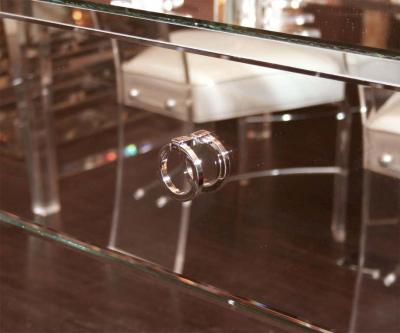 Custom Six Drawer Mirrored Dresser