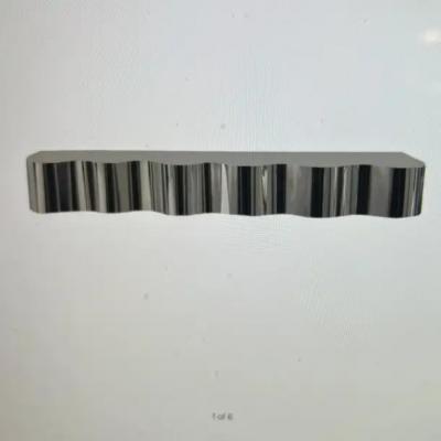 Custom Stainless Steel Wall Mounted Wave Console 90 Wide
