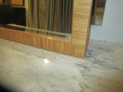 Custom Straw Marquetry Mirror