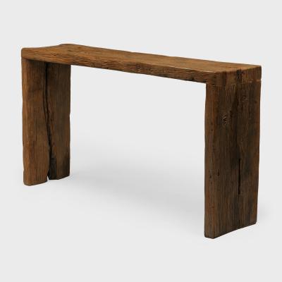 Custom Tobacco Reclaimed Elm Waterfall Table