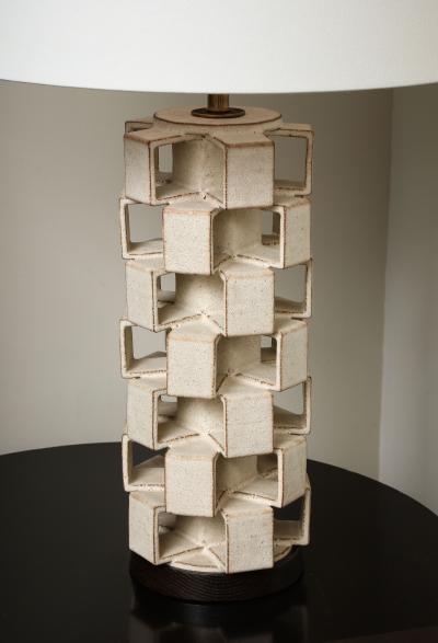 Custom cube table lamp