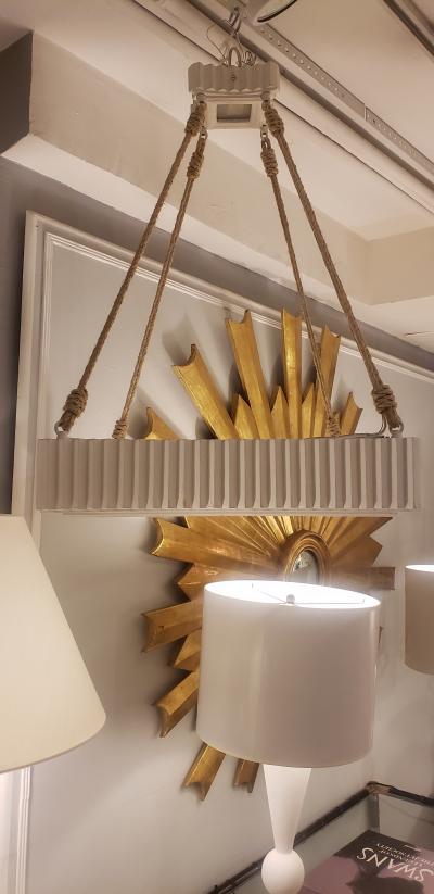 Custom plaster fixture in the Art Deco Manner