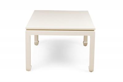 Customizable Asian Contemporary Ming Style Painted Raffia Wrapped Coffee Table 