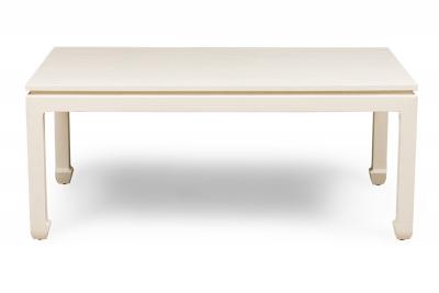 Customizable Asian Contemporary Ming Style Painted Raffia Wrapped Coffee Table 