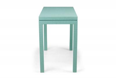 Customizable Asian Contemporary Style Painted Raffia Wrapped Console Table Made