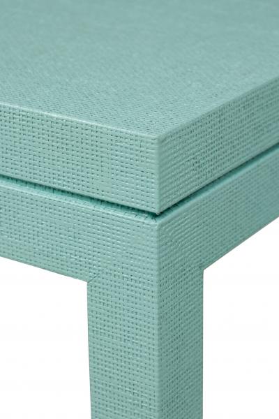 Customizable Asian Contemporary Style Painted Raffia Wrapped Console Table Made