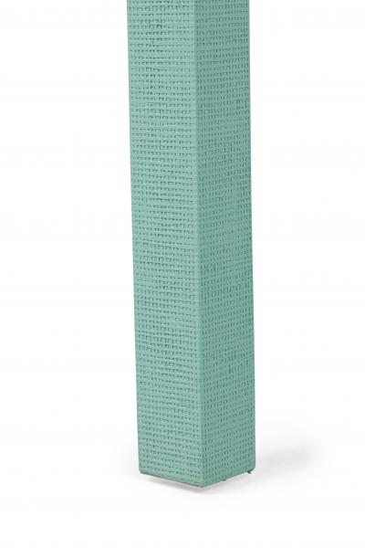 Customizable Asian Contemporary Style Painted Raffia Wrapped Console Table Made