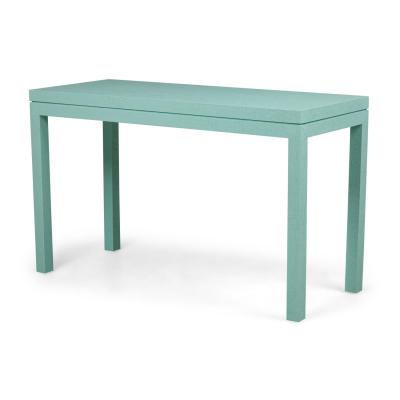 Customizable Asian Contemporary Style Painted Raffia Wrapped Console Table Made