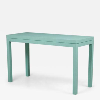 Customizable Asian Contemporary Style Painted Raffia Wrapped Console Table Made