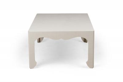 Customizable Asian Style Painted Raffia Wrapped Coffee Table Made to Order 