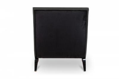 Customizable French Art Deco Lacquered and Upholstered Sleigh Recamier Made to