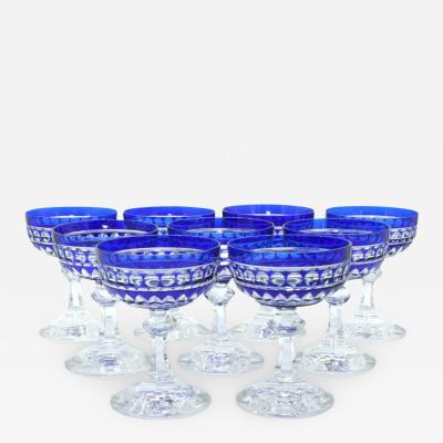 Cut Crystal Barware Tableware Coupe Service 9 People