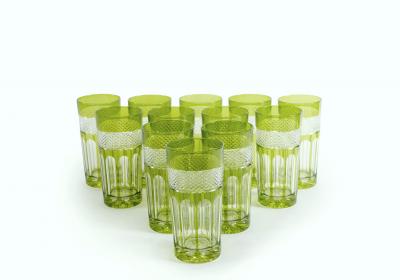 Cut Crystal Barware Tableware Service for Twelve