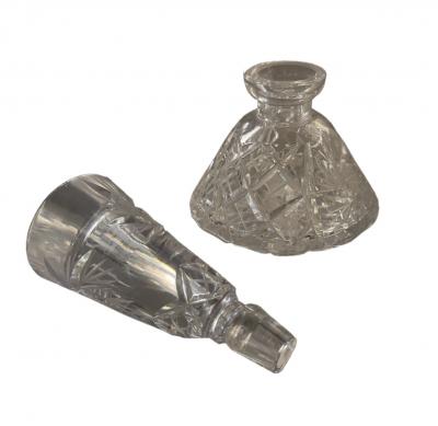 Cut Glass Perfume Bottle