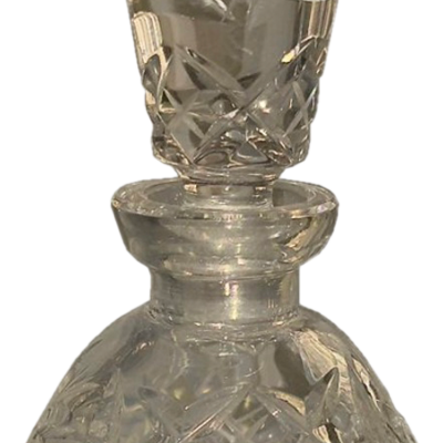 Cut Glass Perfume Bottle