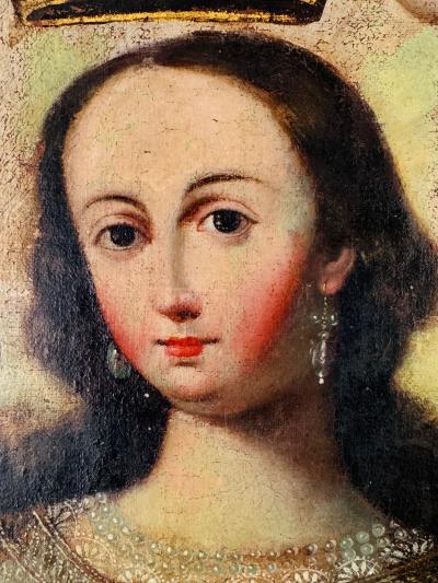 Cuzco School 18th Century Coronaci n de la Virgen