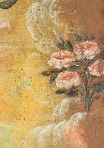 Cuzco School 18th Century Coronaci n de la Virgen