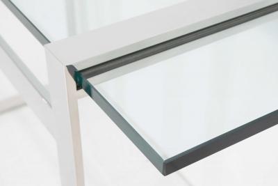 Cy Mann Glass and Chrome Console