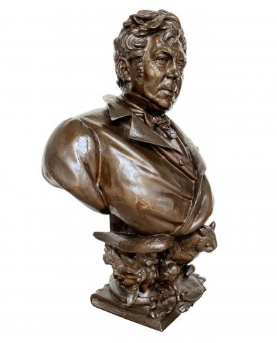 Cyprian Godebski Large bust of Adolphe Burggraeve 1806 1902 by Cyprian Godebski