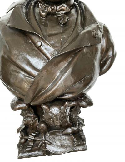 Cyprian Godebski Large bust of Adolphe Burggraeve 1806 1902 by Cyprian Godebski