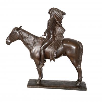 Cyrus Edwin Dallin Bronze Appeal To The Great Spirit By Cyrus Edwin Dallin Gorham Foundry