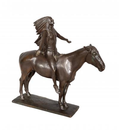 Cyrus Edwin Dallin Bronze Appeal To The Great Spirit By Cyrus Edwin Dallin Gorham Foundry