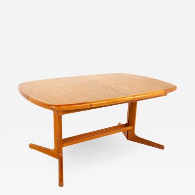 D Scan Mid Century Teak Hidden Leaf Dining Table