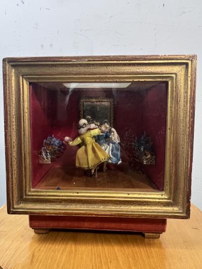 DANCING 19TH CENTURY COUPLE AUTOMATON THE BLUE DANUBE