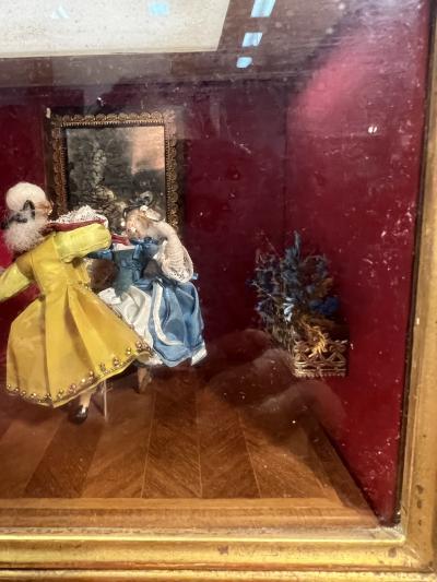 DANCING 19TH CENTURY COUPLE AUTOMATON THE BLUE DANUBE