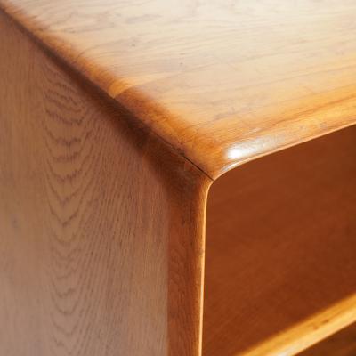 DANISH BAR CABINET WITH PAINTED SLIDING DOORS 1960 