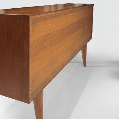 DANISH BAR CABINET WITH PAINTED SLIDING DOORS 1960 