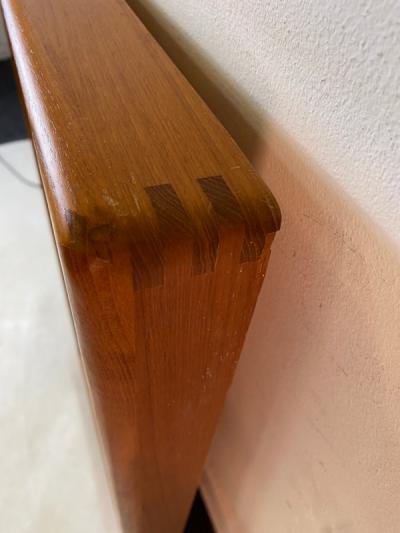 DANISH MODERN SPLINED TEAK MIRROR