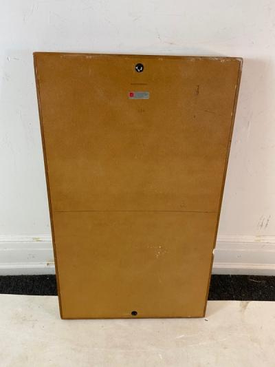 DANISH MODERN SPLINED TEAK MIRROR