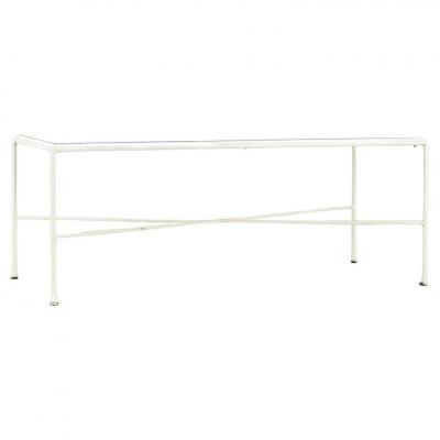 DARRELL LANDRUM Darrell Landrum for Avard Steel Mid Century Coffee Table Bench