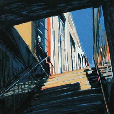 DAVID KAPP Coming Out of the Subway 2005