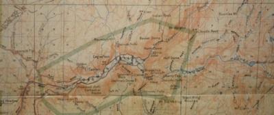 DEPARTMENT OF THE INTERIOR ADMINISTRATIVE MAP OF YOSEMITE NATIONAL PARK