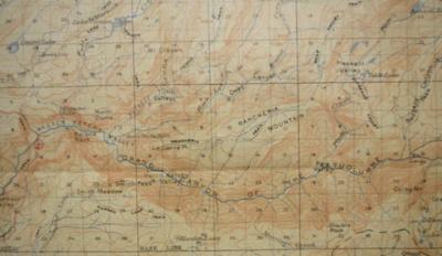 DEPARTMENT OF THE INTERIOR ADMINISTRATIVE MAP OF YOSEMITE NATIONAL PARK