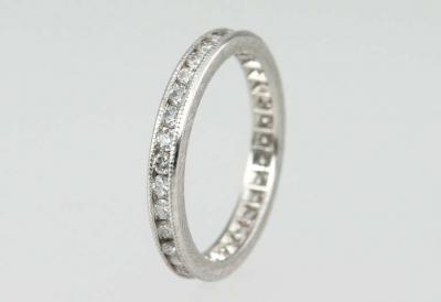 DIAMOND ETERNITY BAND WITH ENGRAVING