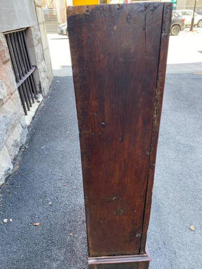 DIMINUTIVE ENGLISH 18TH CENTURY OAK CUPBOARD ON STAND