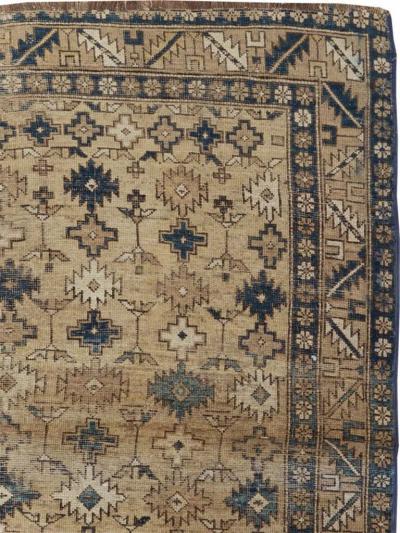 DISTRESSED ANTIQUE CAUCASIAN SHIRVAN SQUARE ACCENT RUG