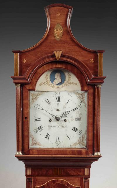 DOCUMENTED FEDERAL TALL CASE CLOCK