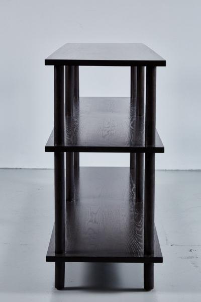 DOWEL CONSOLE IN DARK GREY FINISH